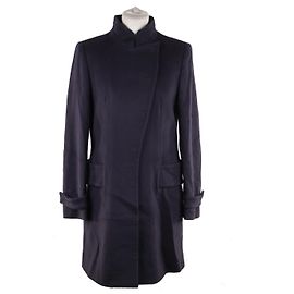 Versace Blue wool coat 2008 Fall Winter Collection Size 40 IT Blue