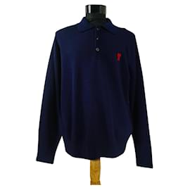 Ami Paris Sweaters Blue