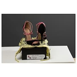 Diane Von Furstenberg-Sandals-Black,Pink