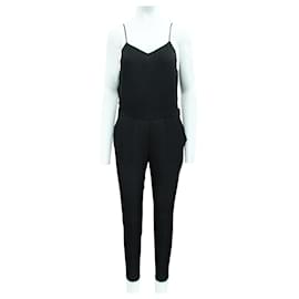 Theory-Black Long Jumpsuit with Pockets-Black