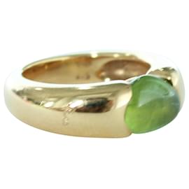 Pomellato-Jahrgang Sassi Peridot 18k Ring aus Roségold-Grün