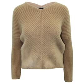 Maje Brauner Kaschmirpullover Braun