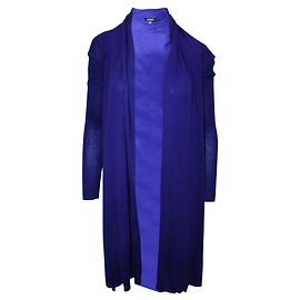 Dkny Purple Oversized Cardigan Purple