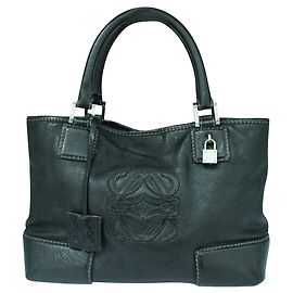 Loewe Black Vintage Amazona 36 handbag Black