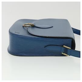 Louis Vuitton-LOUIS VUITTON Epi Saint Cloud GM Umhängetasche Blau M.52195 LV Auth 36237-Blau