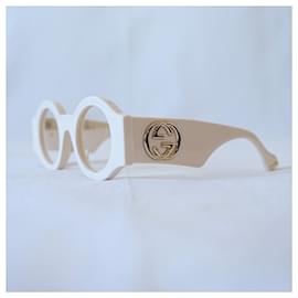 Gucci-Óculos de sol-Bege