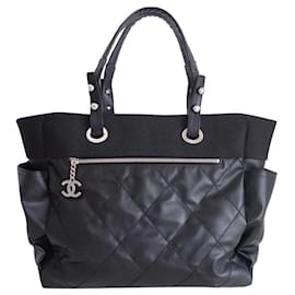 Chanel-Chanel shopping bag Paris-Biarritz-Black
