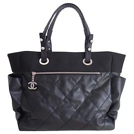Bolsa de compras Chanel Paris-Biarritz Preto