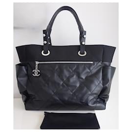 Chanel-Chanel shopping bag Paris-Biarritz-Black