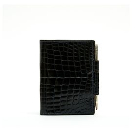 Hermès EXOTIC CALENDAR COVER PM Navy blue