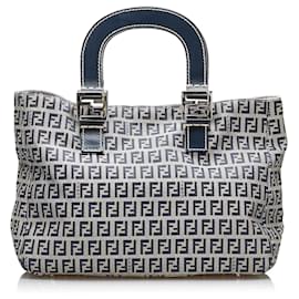 Fendi-Fendi Gray Zucchino Tote-Grey