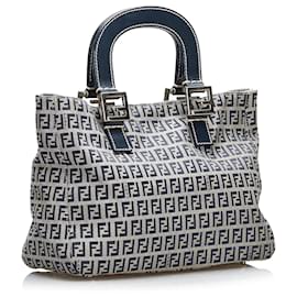 Fendi-Fendi Gray Zucchino Tote-Grey