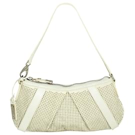 Burberry-Small Handbag with Crystals-White