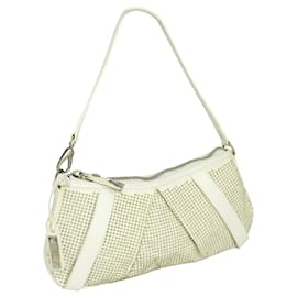 Burberry-Small Handbag with Crystals-White