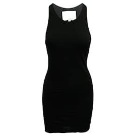 3.1 Phillip Lim-Black Sleeveless Mini Dress-Black