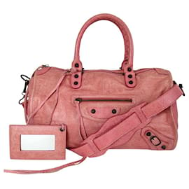 Balenciaga-Balenciaga City bag in pink leather-Pink