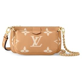 Louis Vuitton-LV Multi Pochette Bicolor leather-Beige