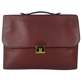Cartier-Vintage Must de Cartier work bag in burgundy leather-Other