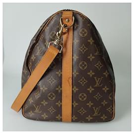 Louis Vuitton-keepall 55 Monogram Shoulder Bag-Brown