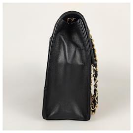 Chanel-Chanel shoulder bag Timeless Classica 2.55 matelassé in black leather-Black