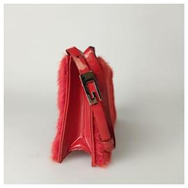 Gucci-Lapin's fur clutch bag-Red