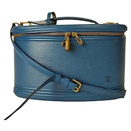 Louis Vuitton-Bolso Louis Vuitton Beauty Case Vanity Epi azul claro-Azul claro