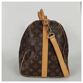 Louis Vuitton-Louis Vuitton borsa da viaggio con tracolla Keepall 50 Monogramma-Brown