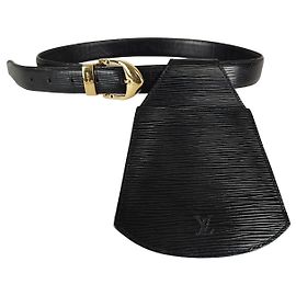 Louis Vuitton Gürteltasche Sherwood Epi mit schwarzem Gürtel Schwarz