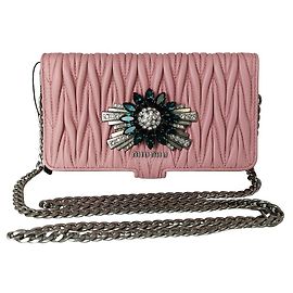 Miu Miu I-phone case matelassè joya Rosa
