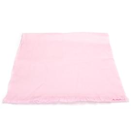 Gucci-Schal aus GG-Wolle und Seide-Pink