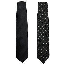Emporio Armani Conjunto de dos corbatas: corbata estampada marrón y gris oscuro Castaño