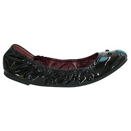 Marc by Marc Jacobs Patent Leather "Mouse" Ballerinas Black