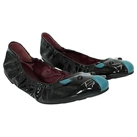 Marc by Marc Jacobs-Patent Leather "Mouse" Ballerinas-Black