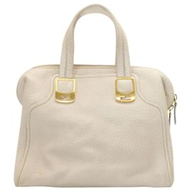 Fendi-Beige Grained Leather Chameleon Duffle Bag-Flesh
