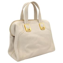 Fendi-Beige Grained Leather Chameleon Duffle Bag-Flesh