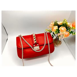 Valentino Crystal Flower Garavani Lock Bag