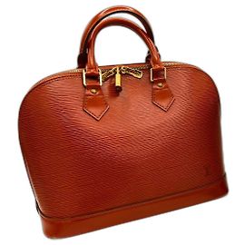 Louis Vuitton Alma em couro Epi laranja Laranja