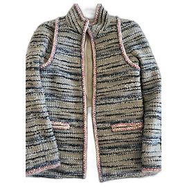 Chanel jacket Pink Light blue