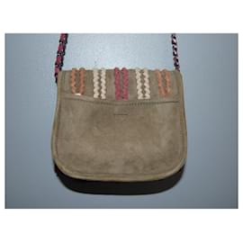 Ikks-Handbags-Red,Beige,Khaki,Light brown