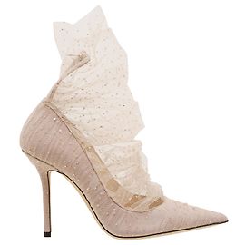 Jimmy Choo Großzügig 100 Tüll Pumps Fleisch