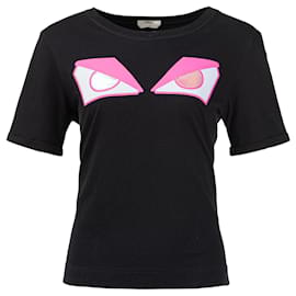 Fendi-Monster Eyes T-Shirt-Black