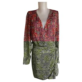 SéZane-Wrap style dress-Liberty print