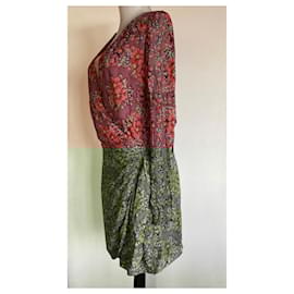 SéZane-Wrap style dress-Liberty print
