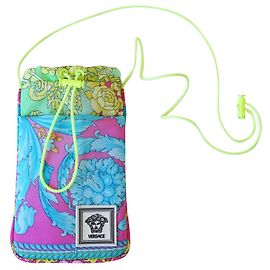 Versace Bolsa transversal Fluo Barocco Multicor