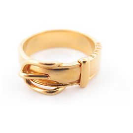 Hermès ANILLO DE BUFANDA HERMES HEBILLA DE CINTURÓN EN METAL DORADO ANILLO DE BUFANDA DORADO Dorado