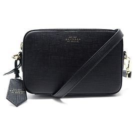 NOVA BOLSA PARA CÂMERA SMYTHSON COURO PANAMÁ PRETO BOLSA DE COURO Preto