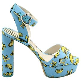 Sophia webster Tacones de plataforma de plátano azul Azul