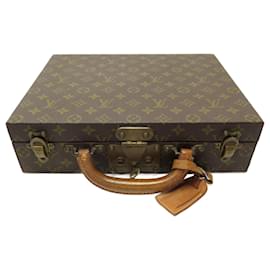 Louis Vuitton-BRIEFCASE LOUIS VUITTON JEWELRY BOX M20076 IN CANVAS MONOGRAM JEWELRY BOX-Brown