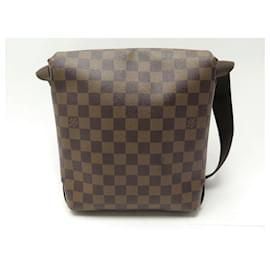 Louis Vuitton-NEW LOUIS VUITTON BROOKLYN PM N POUCH BAG51210 CHECKED BANDOULIERE BAG-Brown