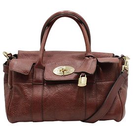 Mulberry Small Bayswater In Classic Grain Leather Brown